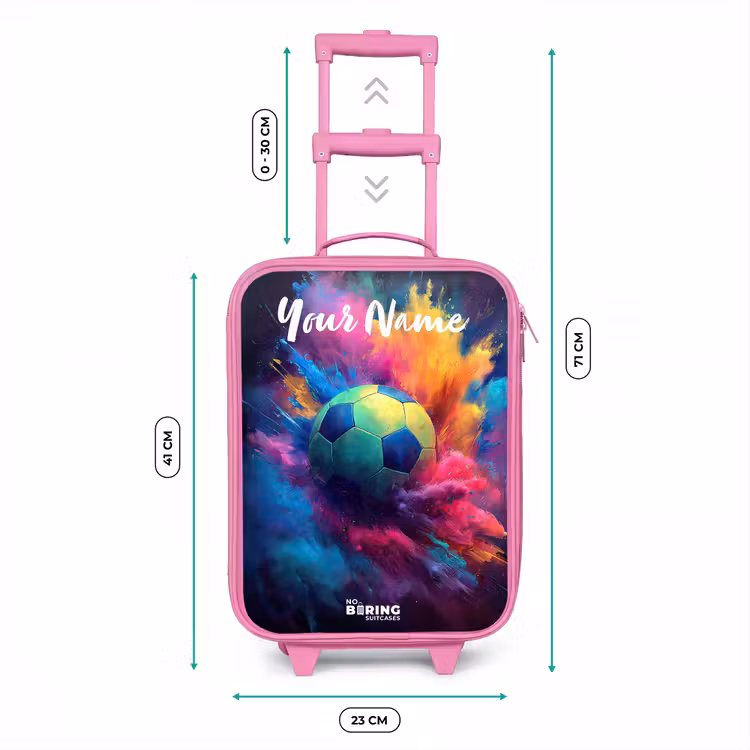 Neon - Bal - Kleurrijk Kinderkoffer - Roze klein -productfoto_formaten
