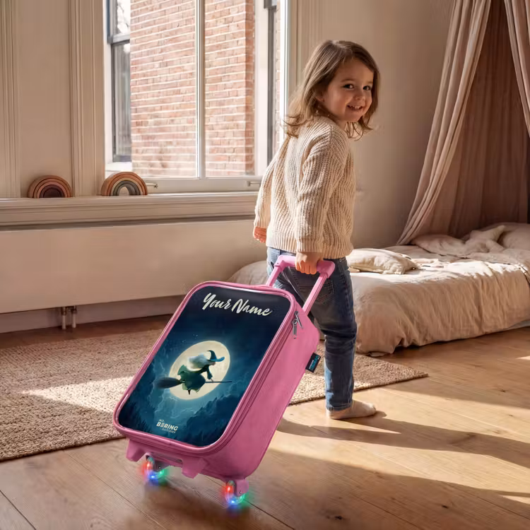 Nachtelijke Vlucht over het Woud Kinderkoffer - Roze klein -sfeer1