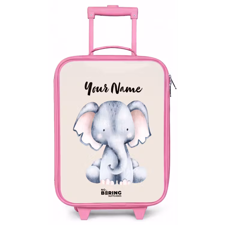 Oane Olifant Kinderkoffer - Roze klein -zz3dotto