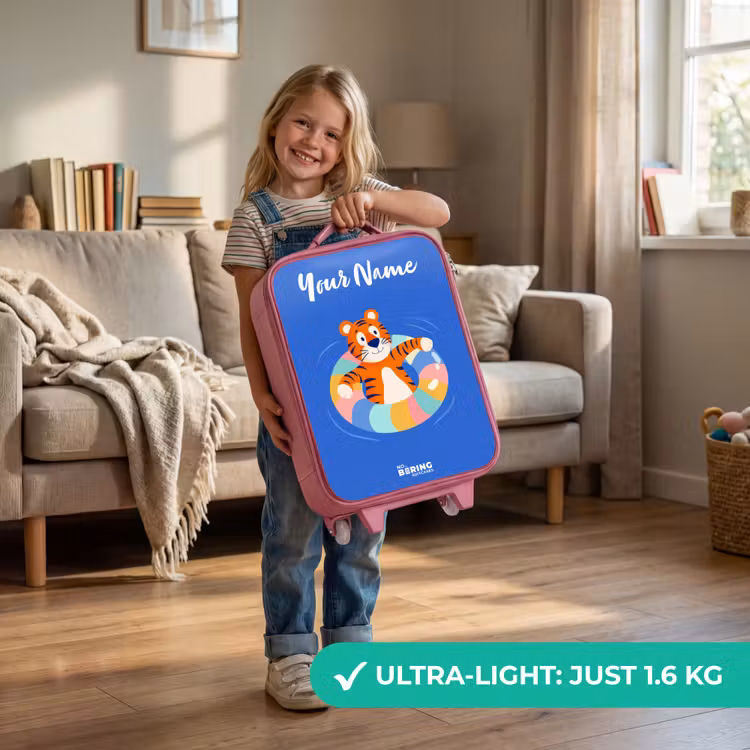 Tijger - Zwemband - Water Kinderkoffer - Roze klein -sfeer2_EN