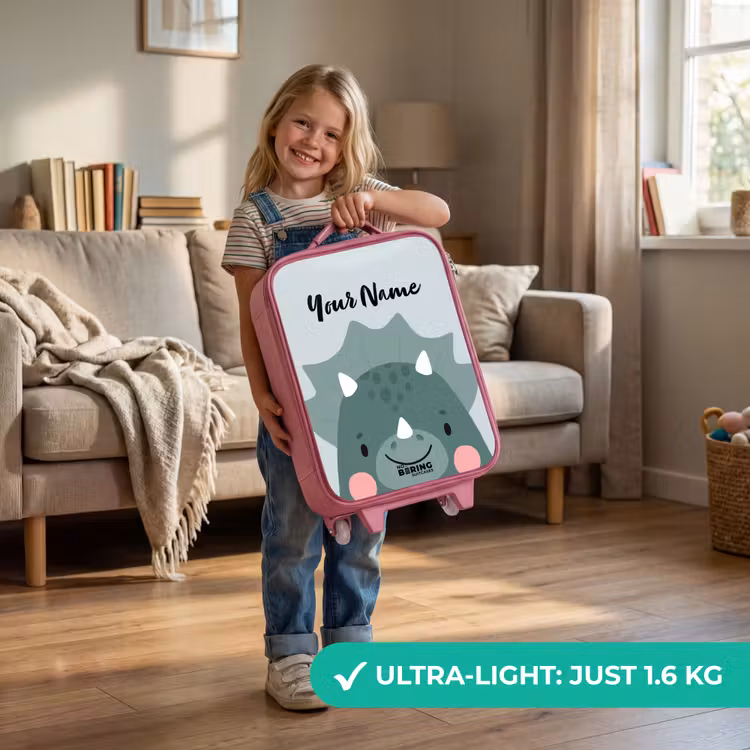 Tigo triceratops Kinderkoffer - Roze klein -sfeer2_EN