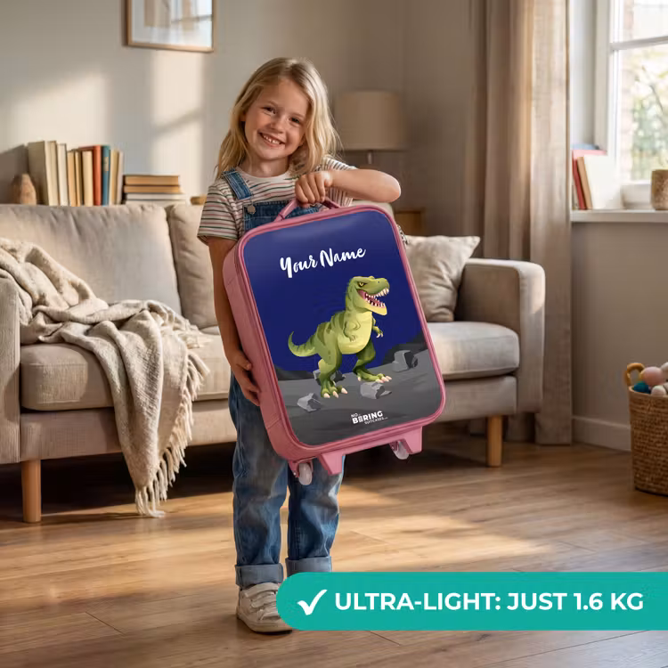 Tjibbe T-Rex Kinderkoffer - Roze klein -sfeer2_EN