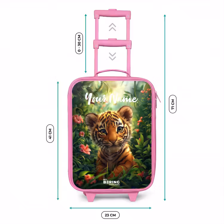 Tommy tijger Kinderkoffer - Roze klein -productfoto_formaten