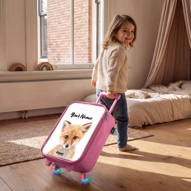 Vicky Vosje Kinderkoffer - Roze klein -sfeer1