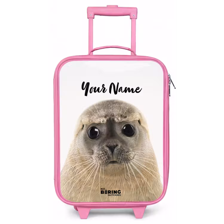 Zyon Zeehond Kinderkoffer - Roze klein -zz3dotto