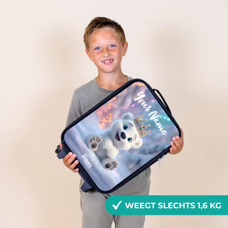 Ijsbeer - Kroon - Winter Kinderkoffer - Zwart klein -sfeer4_NL