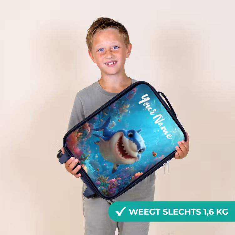 Rif - Koraal - Haai - Dier Kinderkoffer - Zwart klein -sfeer4_NL