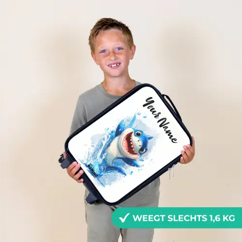 Haai - Tanden - Water Kinderkoffer - Zwart klein -sfeer4_NL