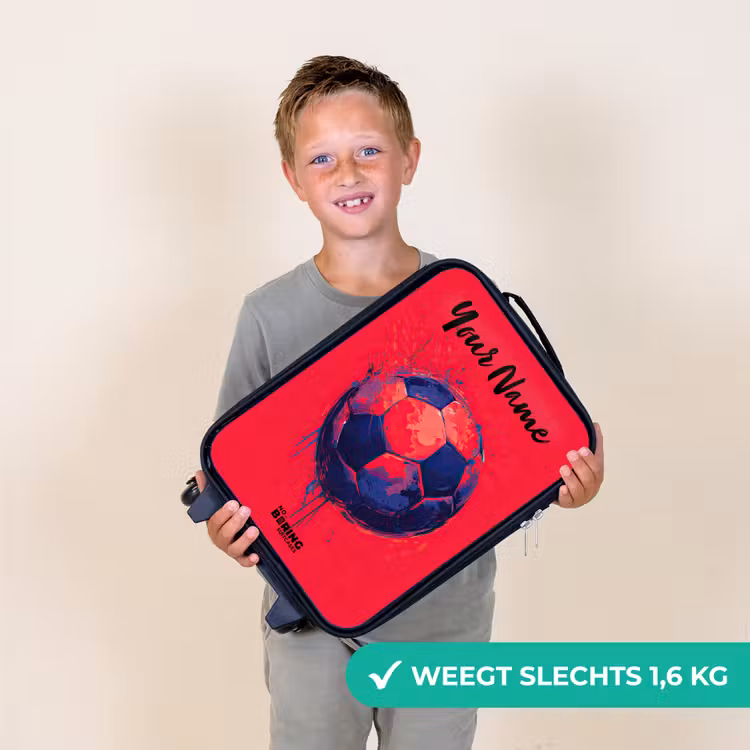 Voetbalvibes - Verf - Blauw - Rood Kinderkoffer - Zwart klein -sfeer4_NL