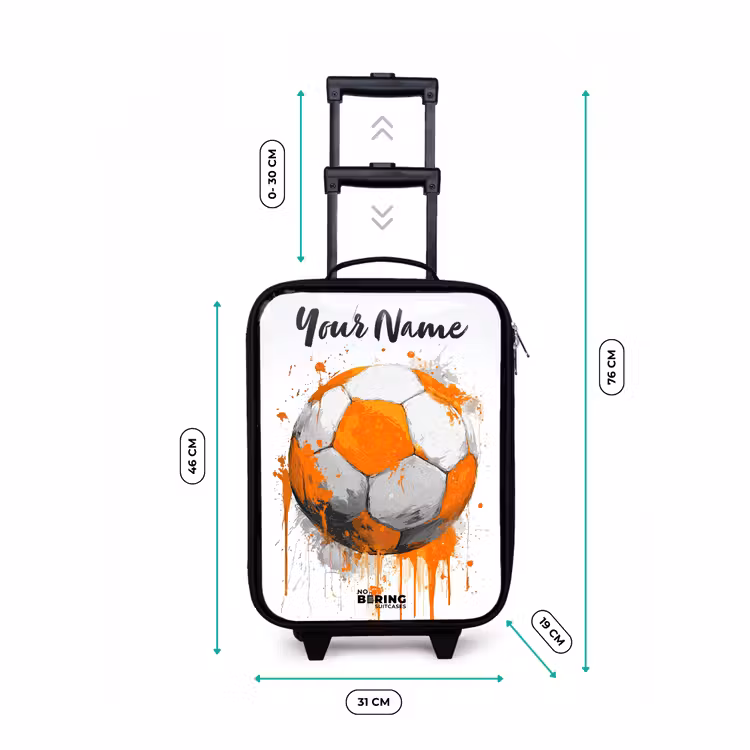 Voetbalvibes - Verf - Oranje Kinderkoffer - Zwart klein -productfoto_formaten