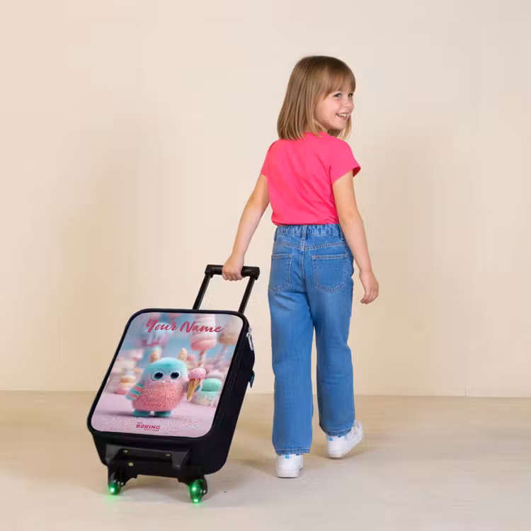 Zoet Monstersnoep Avontuur Kinderkoffer - Zwart klein -sfeer1