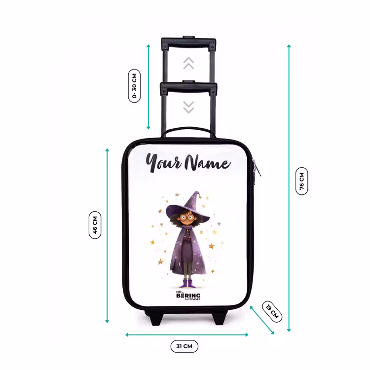 De paarse tovenaarsmantel Kinderkoffer - Zwart klein -productfoto_formaten