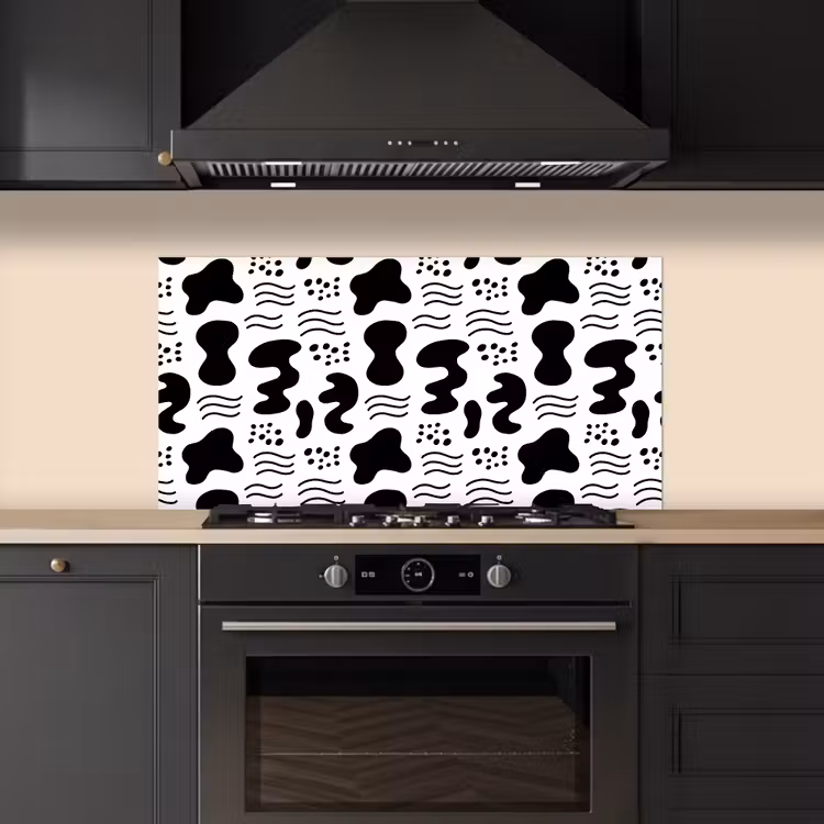 Abstact - Vormen - Asymmetrie keuken achterwand spatscherm middel 899 -sfeer1