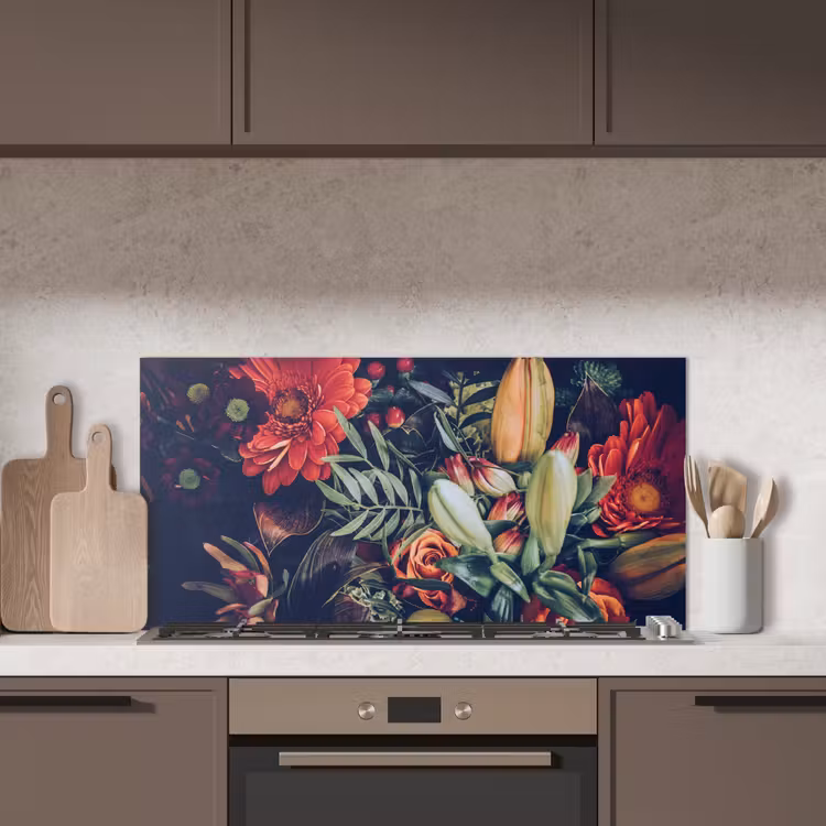 Herfstboeket in Fluweel keuken achterwand spatscherm middel -sfeer2