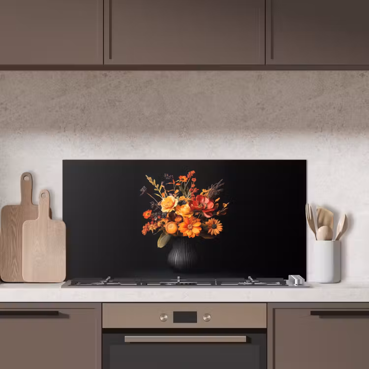 Herfst - Boeket - Oranje keuken achterwand spatscherm middel -sfeer2