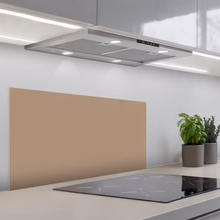 Bakery brown - Interieur - Aardetinten keuken achterwand spatscherm middel 899 -3d_schuin