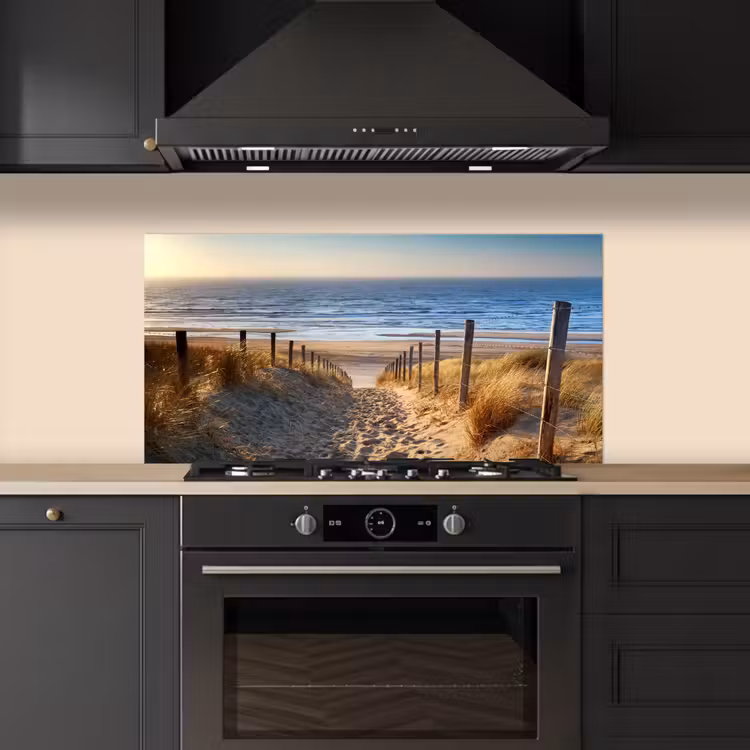 Strand - Zee - Nederland - Duinen - Zon keuken achterwand spatscherm middel -sfeer1