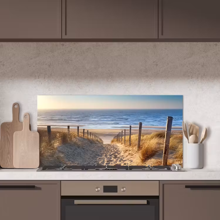 Strand - Zee - Nederland - Duinen - Zon keuken achterwand spatscherm middel -sfeer2