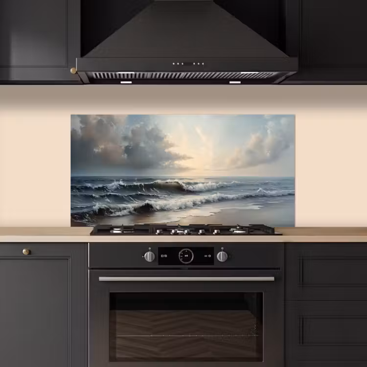 Strand - Zee - Zonsondergang keuken achterwand spatscherm middel -sfeer1