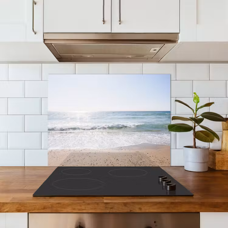 Strand - Water - Turquoise keuken achterwand spatscherm middel -sfeer2