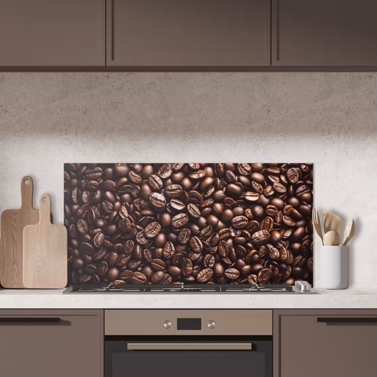 Bonen - Close-up - Donkerbruin keuken achterwand spatscherm middel -sfeer2