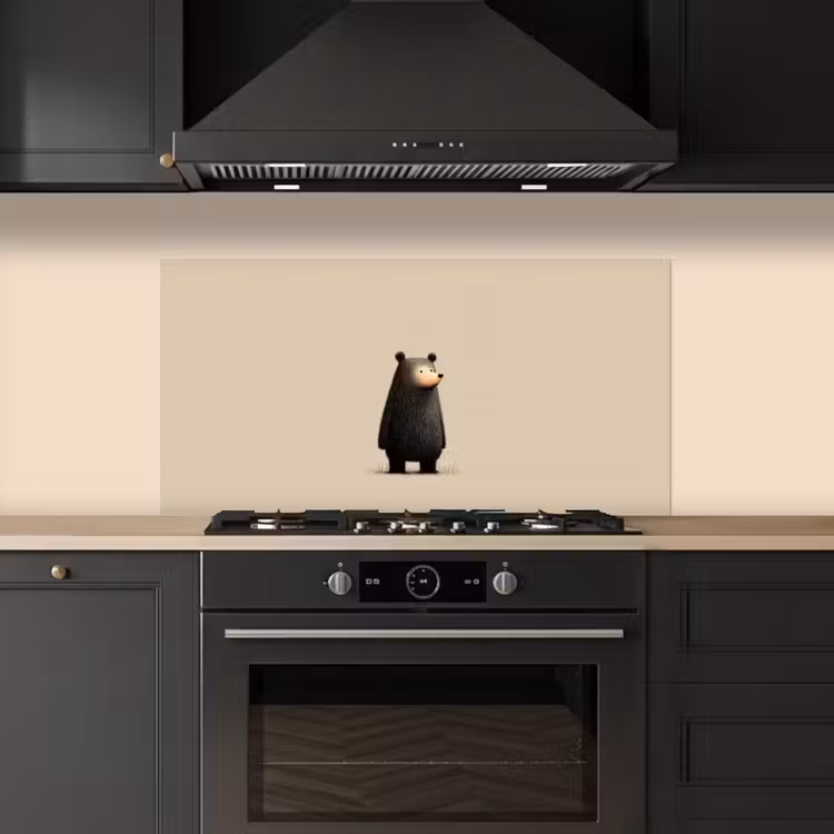 Beer - Donkerbruin - Minimalistisch keuken achterwand spatscherm middel -sfeer1