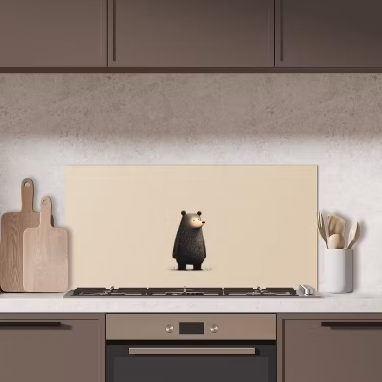 Beer - Donkerbruin - Minimalistisch keuken achterwand spatscherm middel -sfeer2