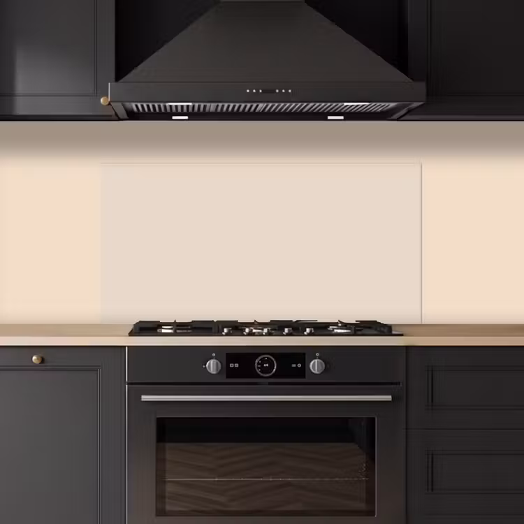 Beige - Effen kleur keuken achterwand spatscherm middel 899 -sfeer1