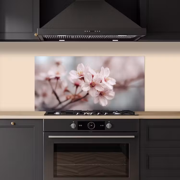 Bloesems - Meeldraden - Geel - Wazig keuken achterwand spatscherm middel -sfeer1