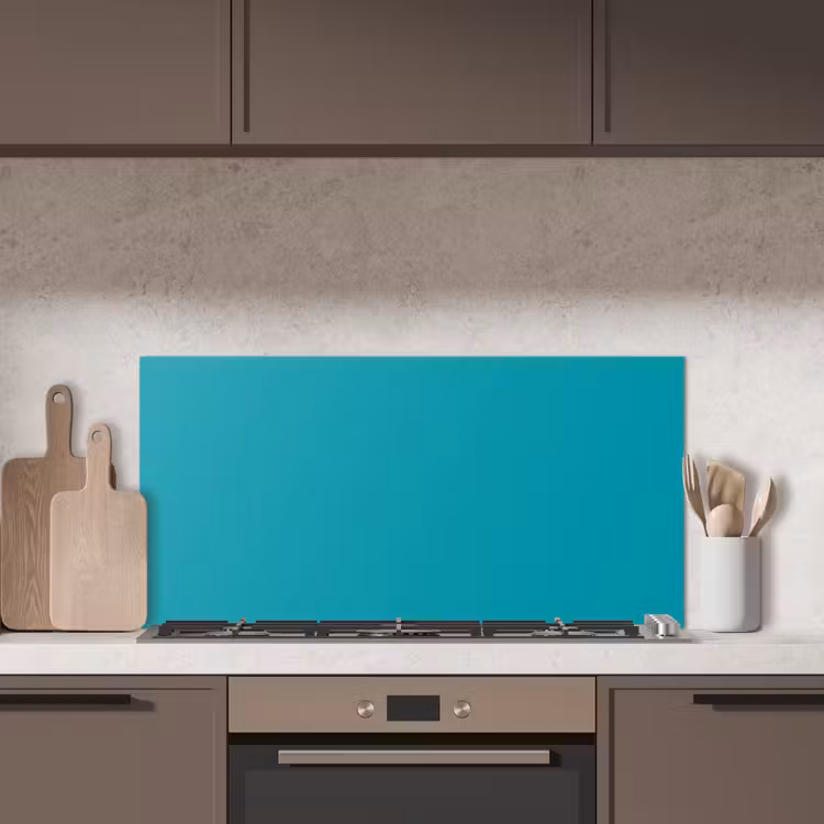 Blauw - Effen kleur keuken achterwand spatscherm middel 899 -sfeer2