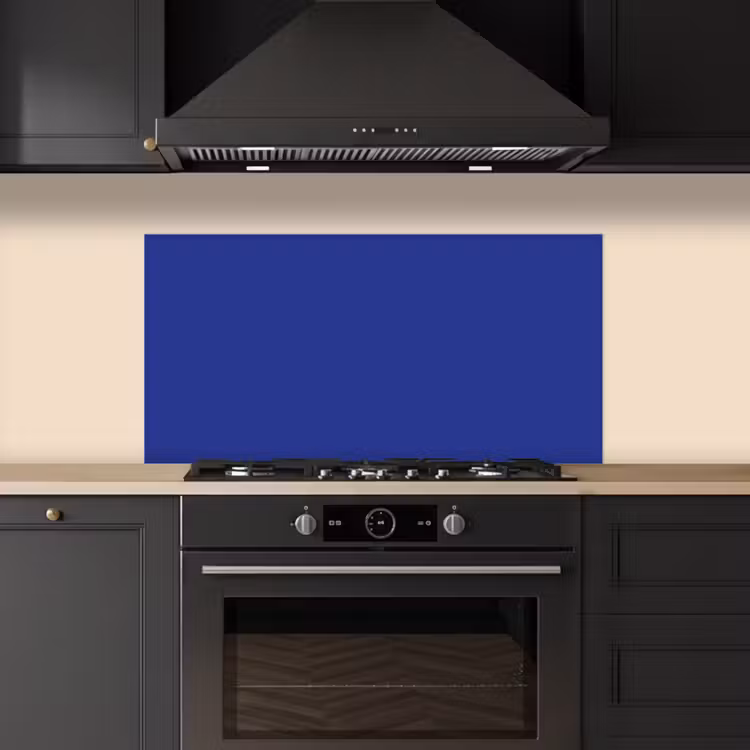 Blauw - Effen kleur - Donkerblauw keuken achterwand spatscherm middel 899 -sfeer1