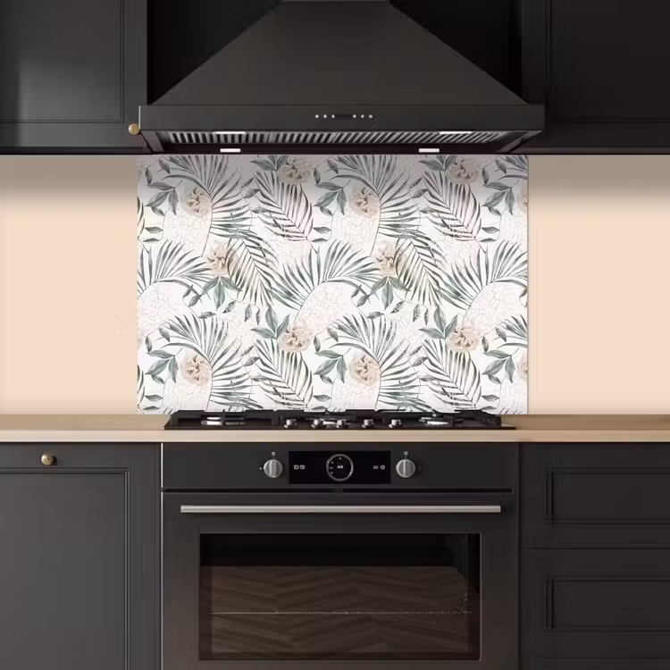 Bohemian - Bloemen - Bladeren - Jungle - Tropical keuken achterwand spatscherm middel -sfeer1