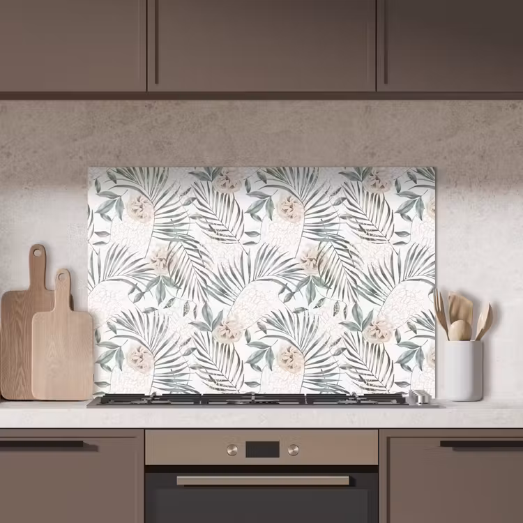 Bohemian - Bloemen - Bladeren - Jungle - Tropical keuken achterwand spatscherm middel -sfeer2