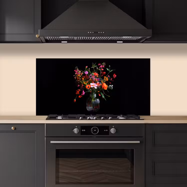 Boeket - Veldbloemen - Vaas keuken achterwand spatscherm middel -sfeer1