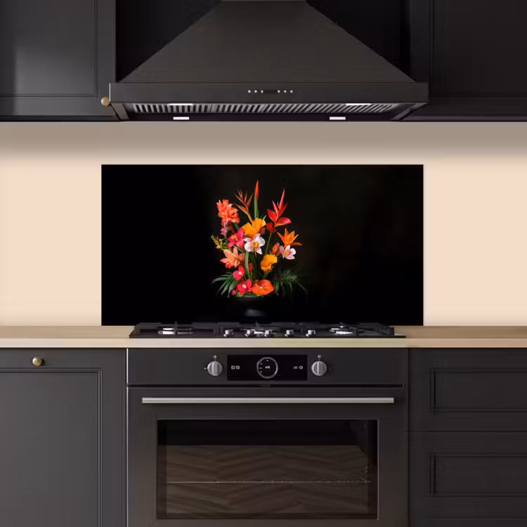 Boeket - Bloemen - Exotisch keuken achterwand spatscherm middel -sfeer1