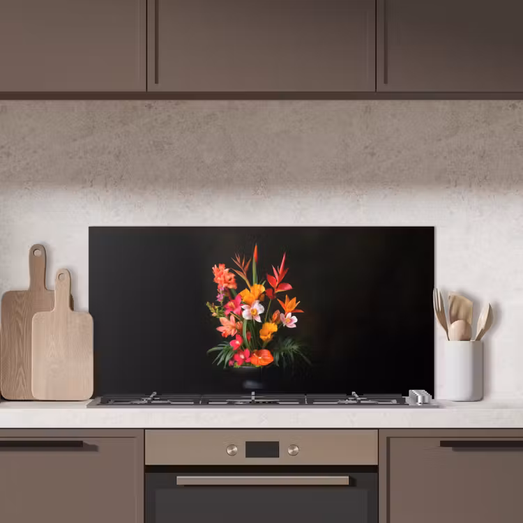 Boeket - Bloemen - Exotisch keuken achterwand spatscherm middel -sfeer2