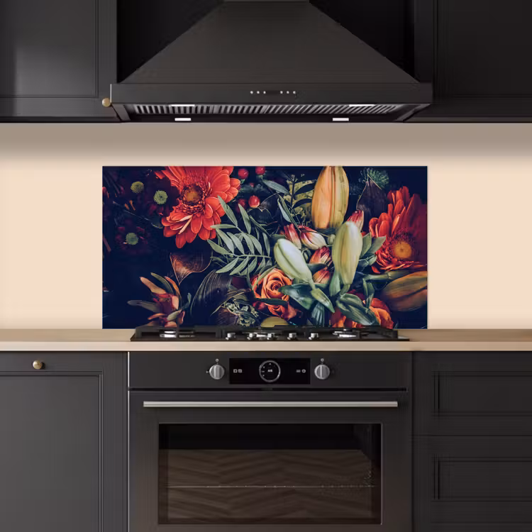 Boeket - Stilleven - Bloemen - Planten - Rood keuken achterwand spatscherm middel -sfeer1