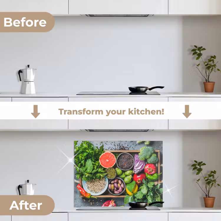 Kist - Fruit - Gezond keuken achterwand spatscherm middel -voor_na_EN