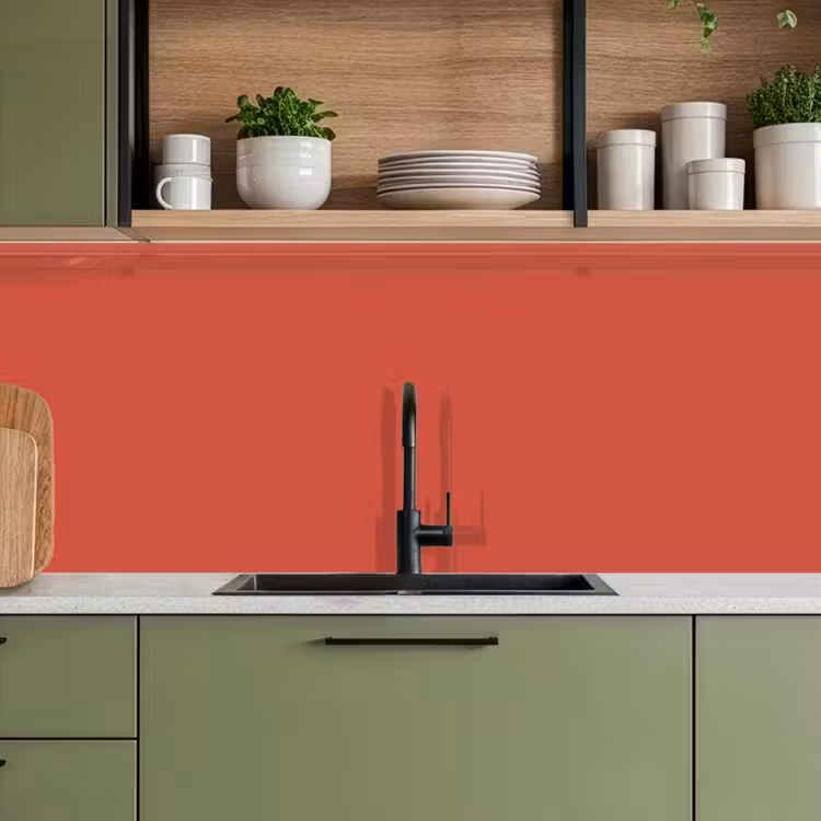 Brick - Red - Rood keuken achterwand 2 middel 871 -sfeer3