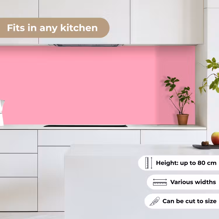 Bubblegum - Pink - Roze keuken achterwand 2 middel 871 -sfeer4_UK
