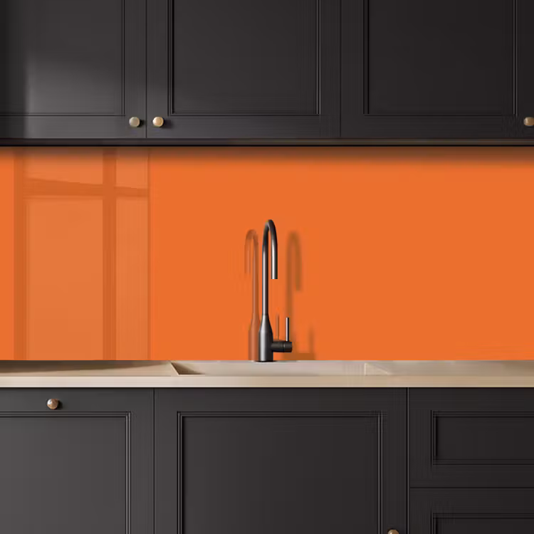 Burnt - Sienna - Oranje keuken achterwand 2 middel 871 -sfeer1