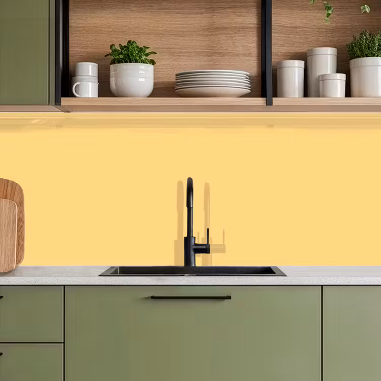 Butter - Geel - Yellow keuken achterwand 2 middel 871 -sfeer3