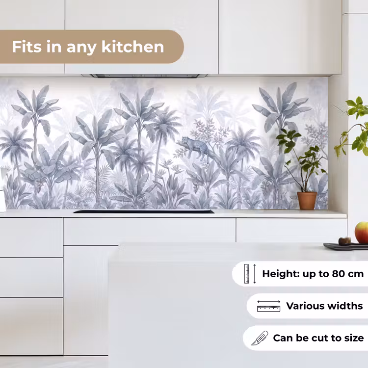 Kat - Tropisch bos - Modern - Grijs keuken achterwand 2 middel -sfeer4_UK
