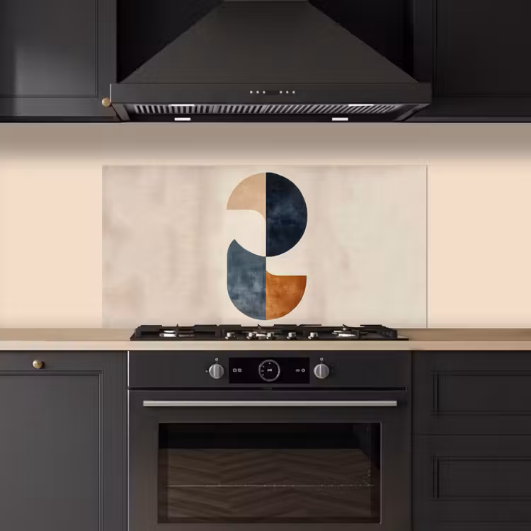 Cirkels - Abstract - Kleurrijk keuken achterwand spatscherm middel -sfeer1
