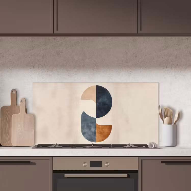 Cirkels - Abstract - Kleurrijk keuken achterwand spatscherm middel -sfeer2