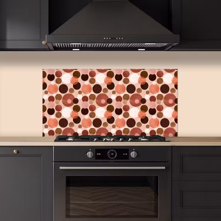 Cirkels - Modern - Kleurrijk keuken achterwand spatscherm middel 899 -sfeer1