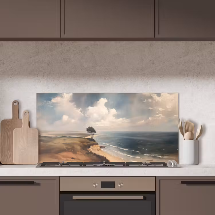 Klif - Zee - Boom keuken achterwand spatscherm middel -sfeer2