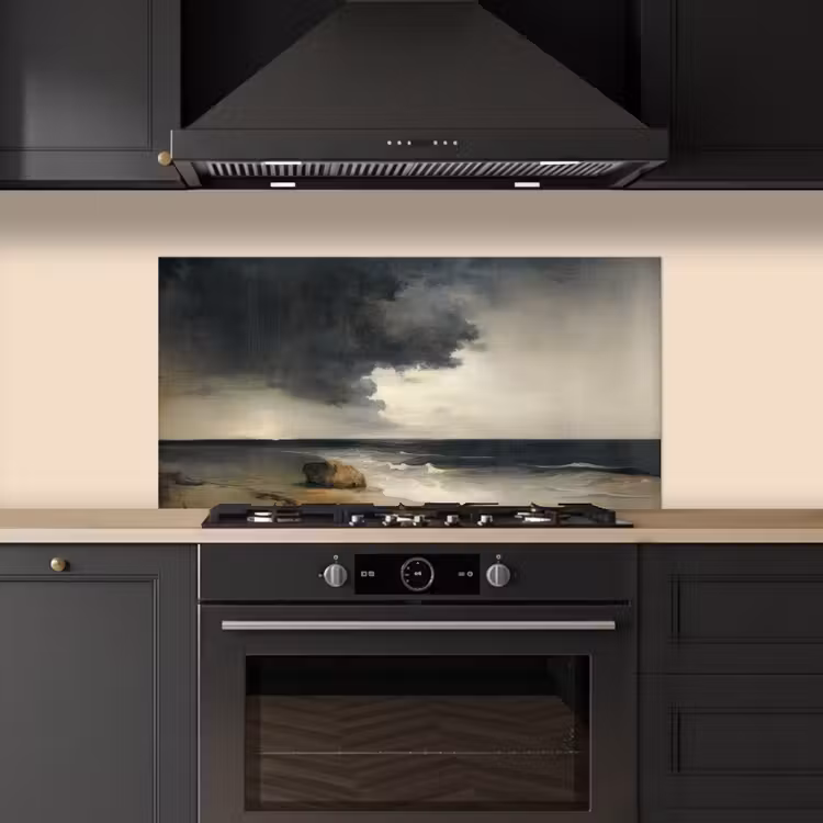 Kust - Golven - Rots - Storm keuken achterwand spatscherm middel -sfeer1
