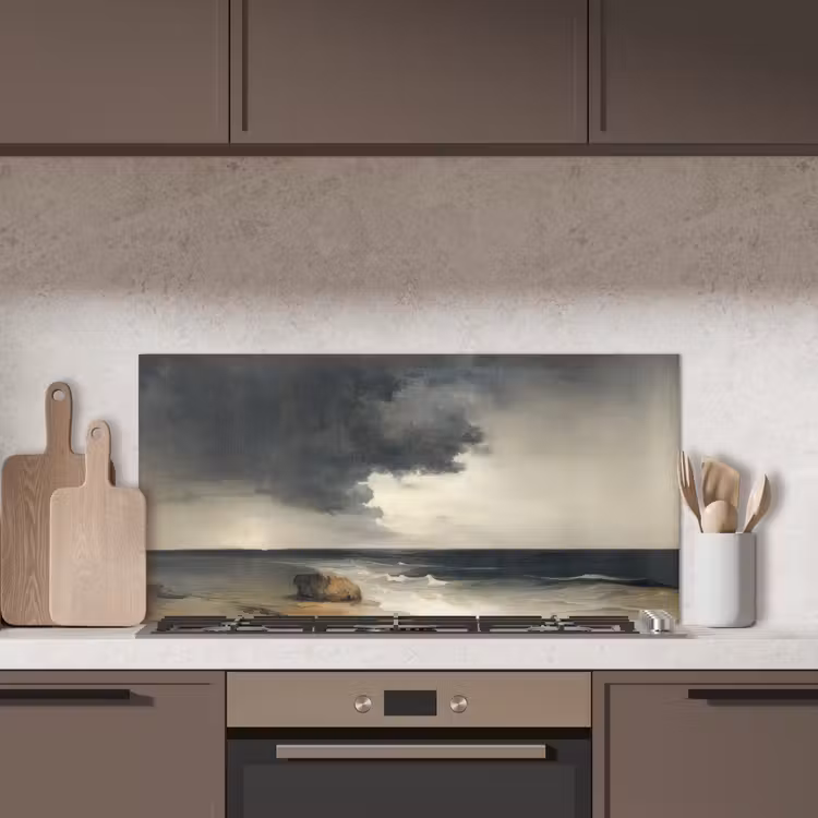 Kust - Golven - Rots - Storm keuken achterwand spatscherm middel -sfeer2