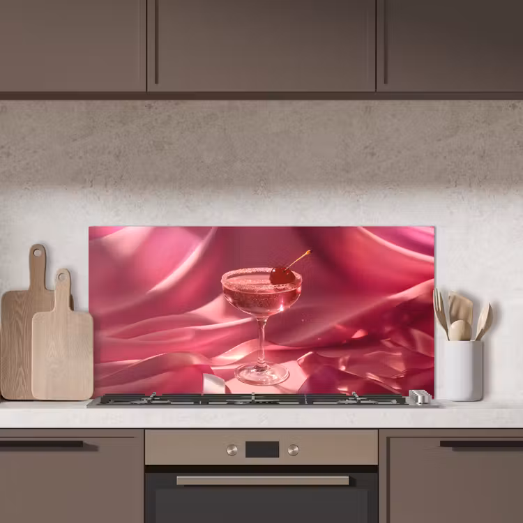 Cocktail - Pink - Luxe keuken achterwand spatscherm middel -sfeer2